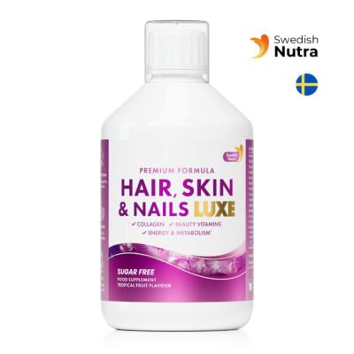 Hair, Skin & Nails Luxe – 6-in-1 Grožio Kompleksas su Kolagenu ir Biotinu