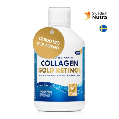 Marine Collagen Gold Retinol 12 500 mg | Su retinoliu ir cinku